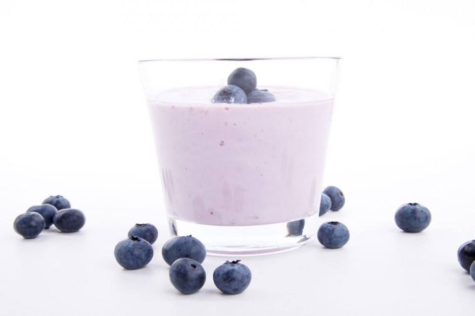 点击大图看下一张：酸酸甜甜的蓝莓奶昔图片
