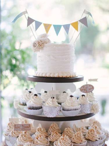 点击大图看下一张：幸福甜蜜的婚礼甜点蛋糕图片