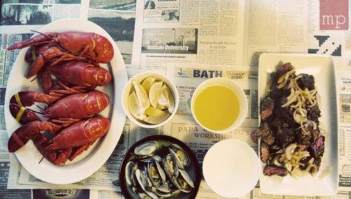 点击大图看下一张：美味的海鲜大餐食物图片