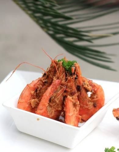 点击大图看下一张：海鲜美食油焖大虾图片极致惹味