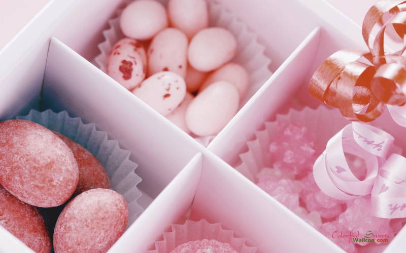 点击大图看下一张：甜美糖果五彩缤纷唯美美食图片