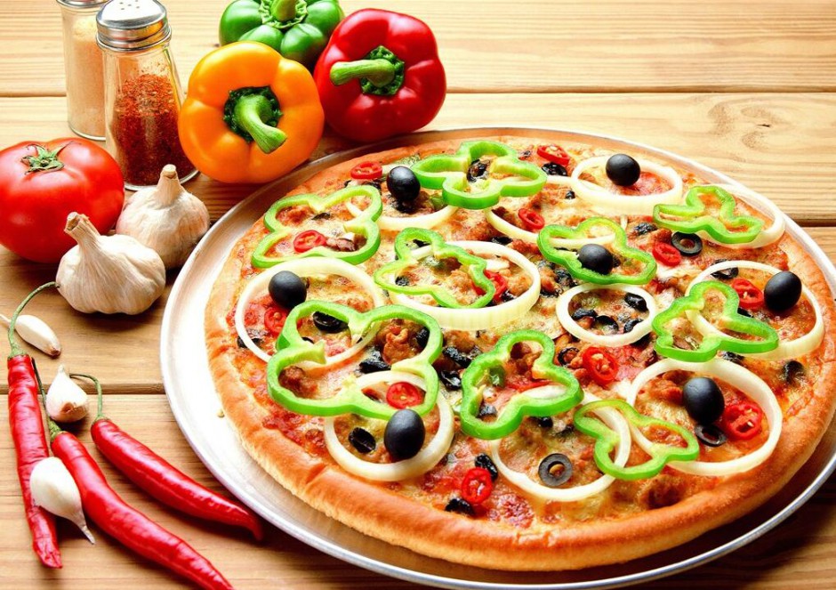 点击大图看下一张：意大利美食披萨高清图片