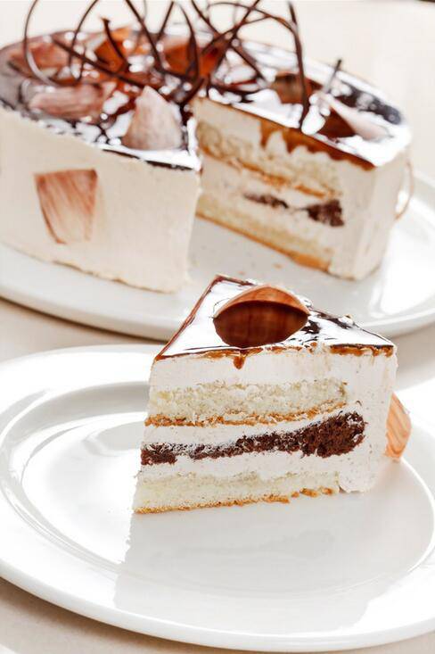 点击大图看下一张：自制巧克力奶油蛋糕香浓美味