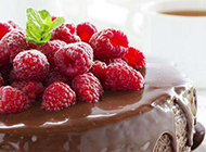 欧式巧克力水果蛋糕超清图片