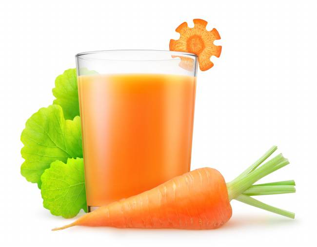 点击大图看下一张：鲜甜爽口的胡萝卜果汁图片