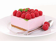 美味树莓水果芝士蛋糕图片