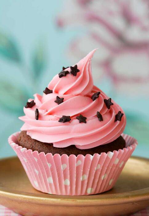 点击大图看下一张：高清粉色冰淇淋甜点图片