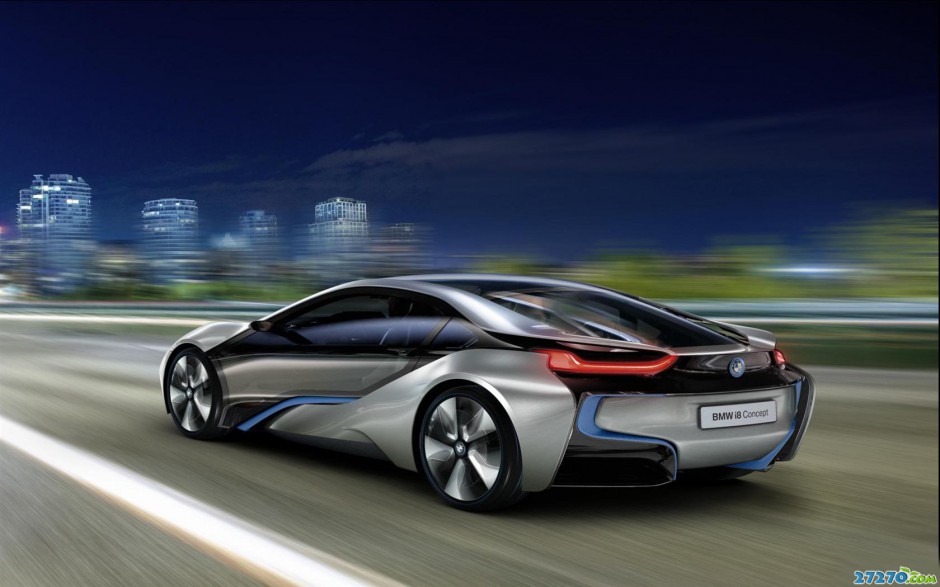 点击大图看下一张：未来梦幻科技座驾 宝马i8和i3概念车