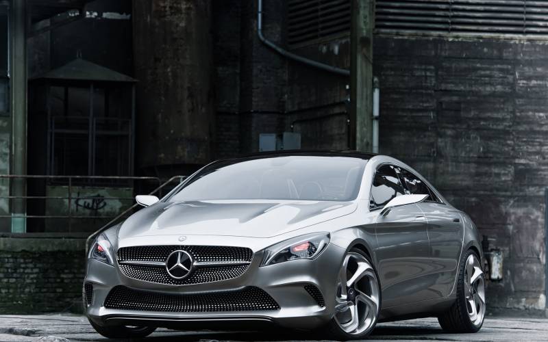 点击大图看下一张：银色的汽车奔驰concept style coupe图片
