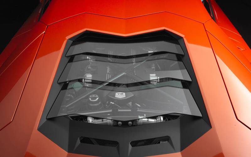 点击大图看下一张：精选超清兰博基尼Aventador LP700-4敞篷跑车图片
