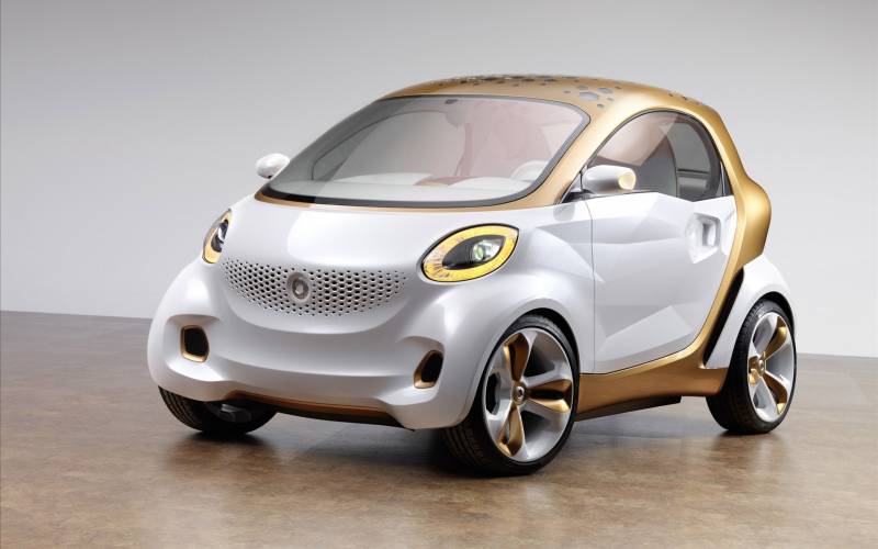 点击大图看下一张：奔驰Smart电动概念车高清大图