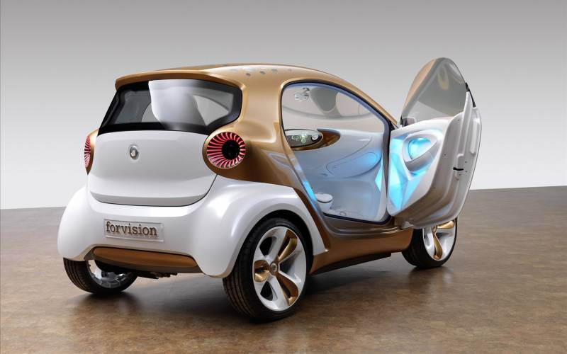 点击大图看下一张：超清晰的奔驰smart概念车图片