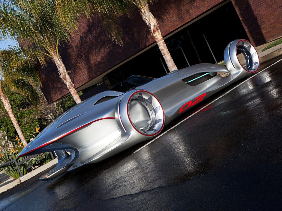 点击大图看下一张：奔驰Silver Arrow概念跑车高清图片