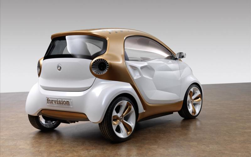 点击大图看下一张：奔驰Smart电动概念车高清大图
