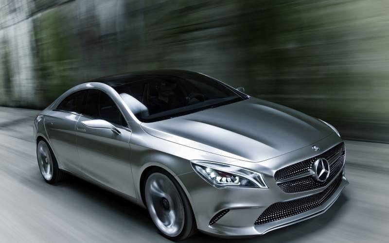 点击大图看下一张：银色的汽车奔驰concept style coupe图片