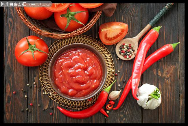 点击大图看下一张：自制番茄酱的食材图片