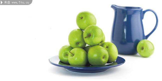 点击大图看下一张：唯美的青苹果高清图片摄影
