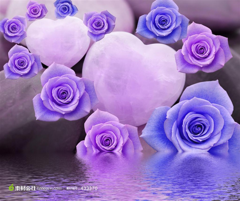 点击大图看下一张：淡紫色鲜花背景素材分享
