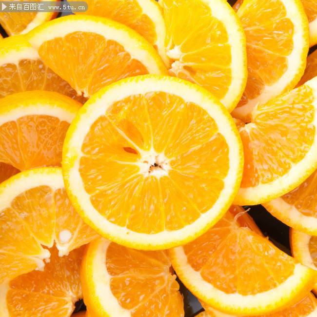 点击大图看下一张：切开的橙子图片