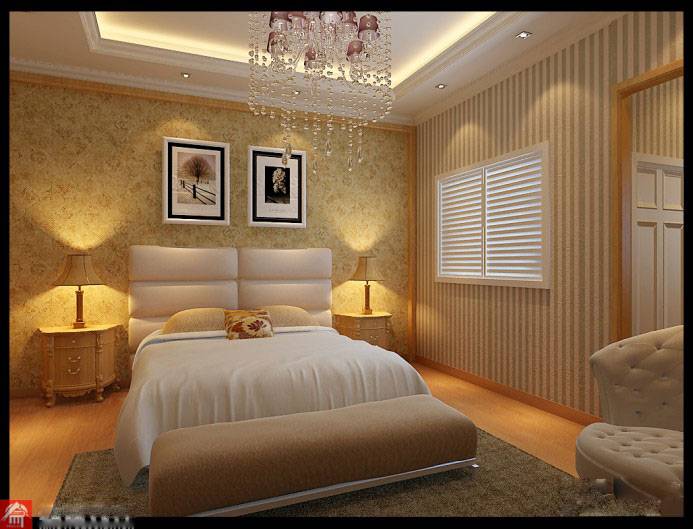 点击大图看下一张：卧室现代装修风格精美温馨