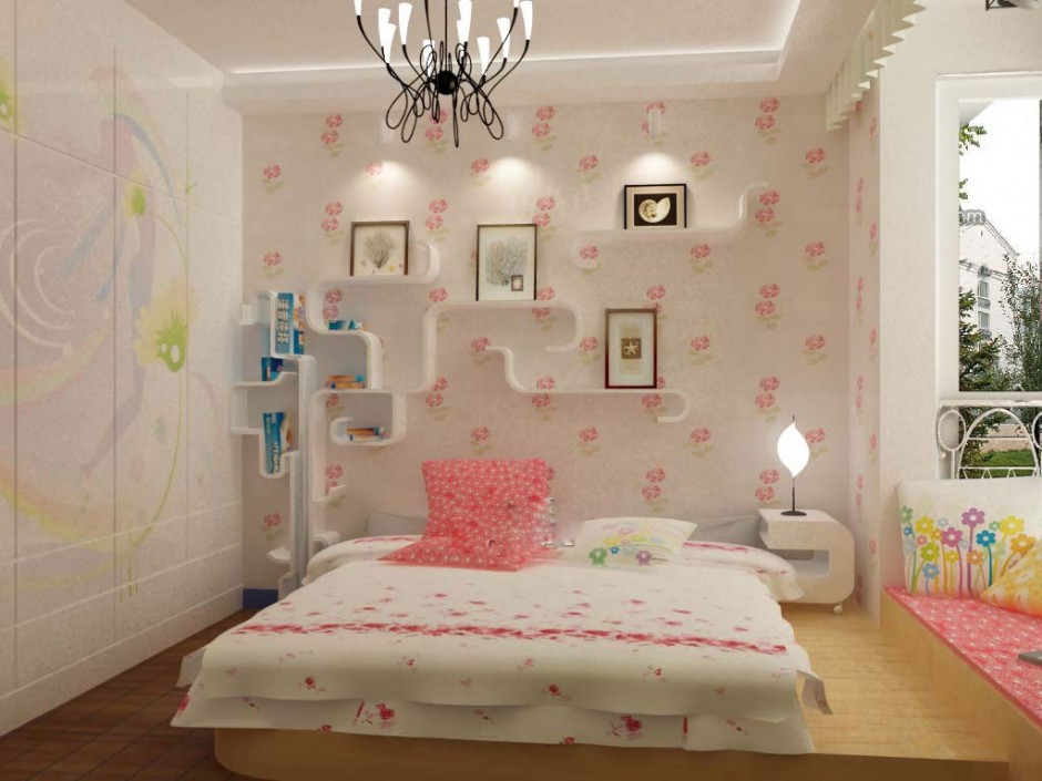 点击大图看下一张：小户型田园卧室风格装修图片温馨舒适