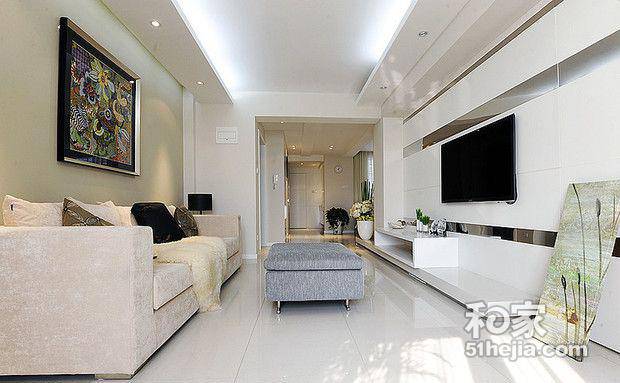 点击大图看下一张:舒适的现代简约装修风格案例图