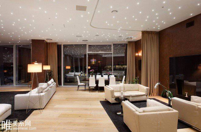 点击大图看下一张:复式公寓现代奢华装修效果图