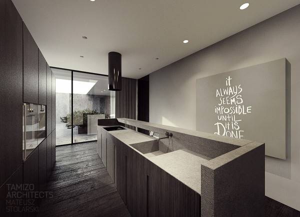 点击大图看下一张：黑白色个性简约高级公寓展示