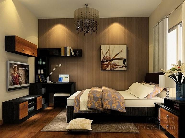 点击大图看下一张：典雅奢华欧式卧室装修效果图大全