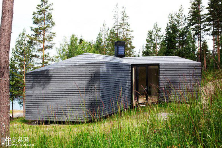 点击大图看下一张：挪威阳光小木屋个性现代装修设计
