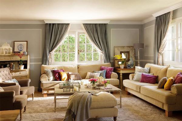 点击大图看下一张：别墅田园欧式混搭装修效果图