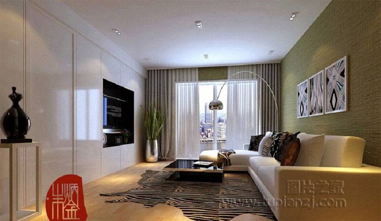 点击大图看下一张:豪华时尚客厅窗帘效果图