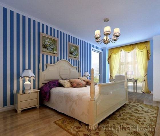 点击大图看下一张：浪漫地中海风格卧室装修设计