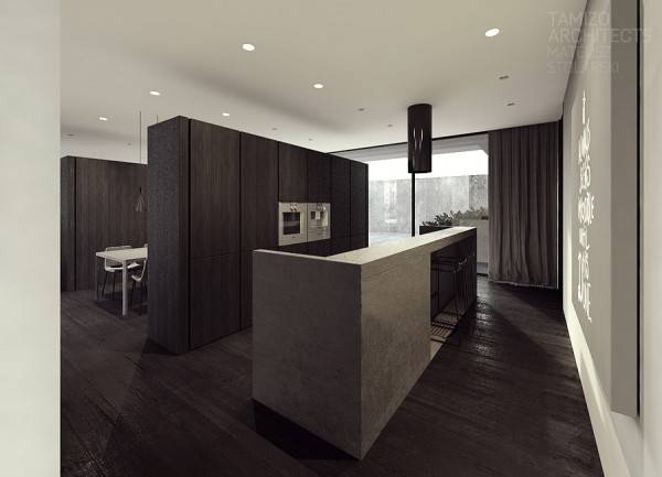 点击大图看下一张:黑白色个性简约高级公寓展示