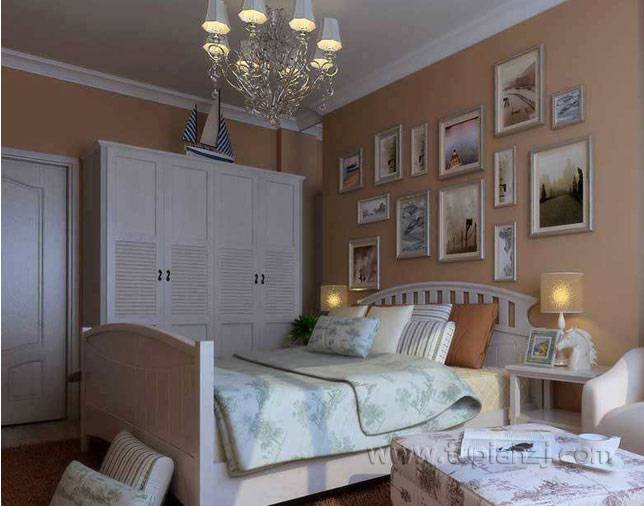 点击大图看下一张：最新欧式温馨卧室装修效果图