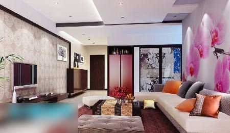 点击大图看下一张：精美绝伦的现代简约电视背景墙图片