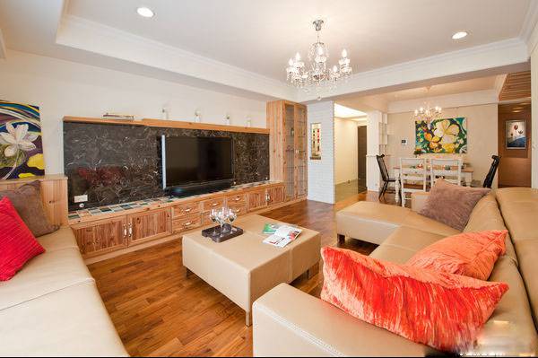 点击大图看下一张：欧式田园混搭客厅装修效果图浪漫优雅