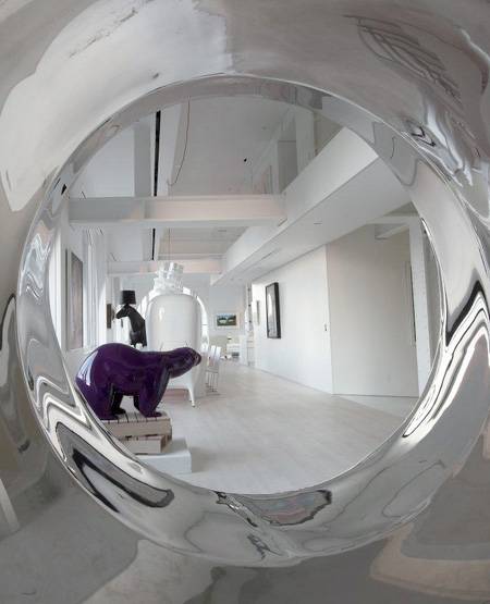 点击大图看下一张：简约明亮现代公寓唯美装修效果图