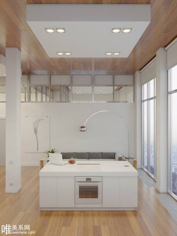 点击大图看下一张：清爽大气个性大空间家居装修设计图