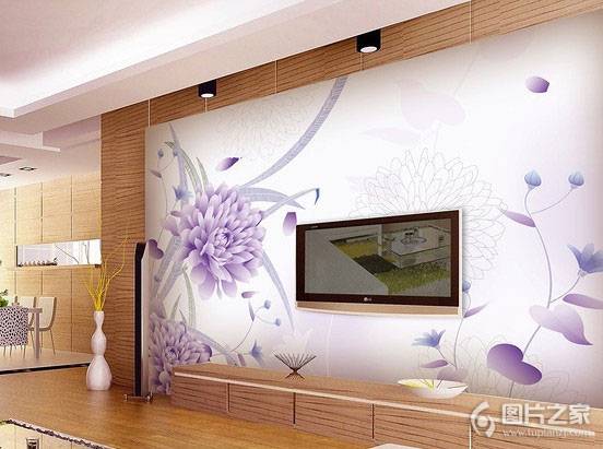 点击大图看下一张:客厅电视背景墙中式装修效果图片