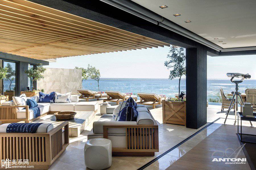 点击大图看下一张：海边别墅现代混搭装修豪华高档