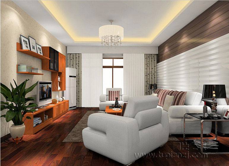 点击大图看下一张：欧式小户型客厅窗帘效果图