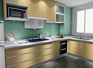 简约现代厨房装修效果图明亮整洁