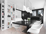 黑白创意线条精简风格公寓