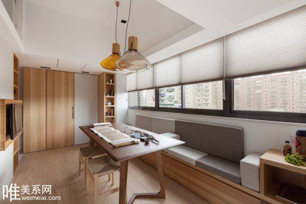点击大图看下一张：26平米麻雀型单身公寓完美空间打造