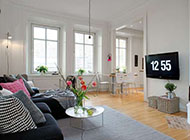 75平米白色简约风格精装公寓设计图