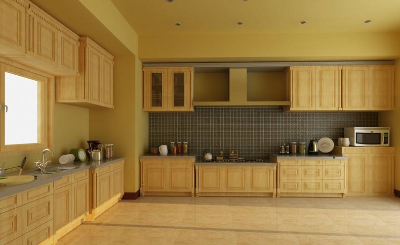 点击大图看下一张:美式简约厨房时尚装修效果图