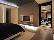 中式大气别墅卧室装修设计效果图片