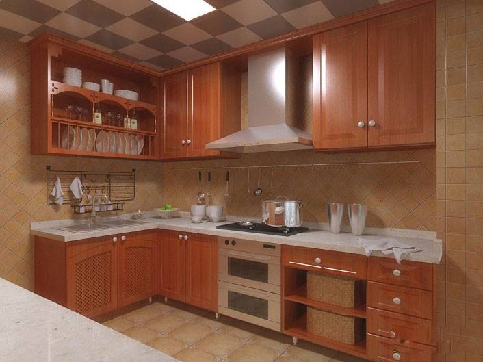 点击大图看下一张：小户型现代简约厨房装修整洁大方
