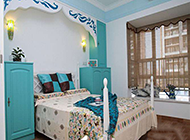 优雅的小户型卧室地中海风格装修图